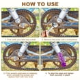 thumbnail image 5 of Uxcell 4 Pack Aluminum Alloy Bike Pegs Anti-Skid Fit 3/8 inch Stripe Purple Light Blue, 5 of 7