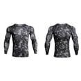 thumbnail image 3 of Soidarity Camisa delgada deportiva de manga larga de estilo informal de diseño Simple para hombre, camisetas estampadas de poliéster con cuello Uniforme atlético Tela escocesa negra SG Soidarity OD028984-13, 3 of 6