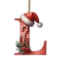 thumbnail image 2 of Mashaouyo Home Decor 26 Christmas Letter Decorations A To Z (without H And V) Hanging Christmas Tree Pendant Alphabet Letters Named Alphabet Decorations Christmas Tree Decorations, 2 of 4
