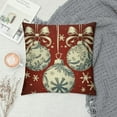 thumbnail image 2 of Nawypu  Merry Christmas Decorative Throw Pillow Covers, Xmas Ornaments Red Buffalo Plaid Check Outdoor Pillowcase, Let It Snow Glove Winter Holiday Farmhouse Cushion Case Home Decor, 2 of 5