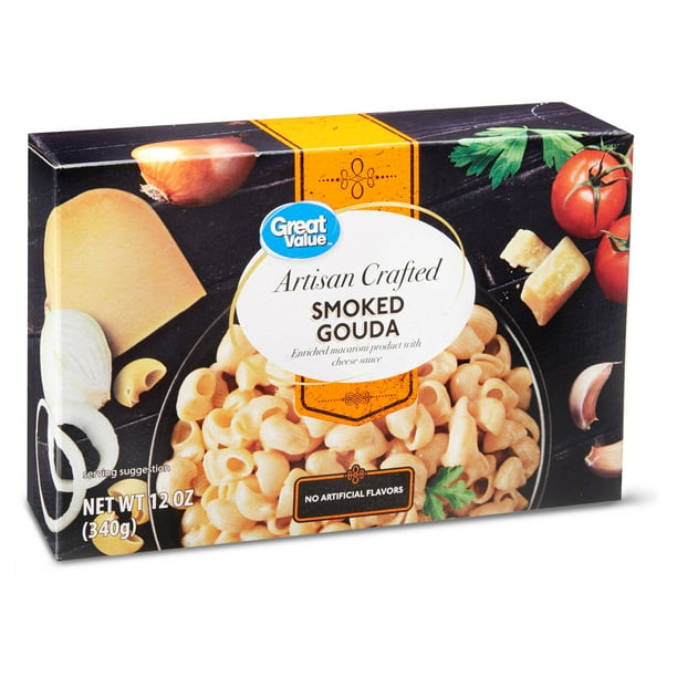 Great Value Artisan Crafted Macaroni and Cheese, Smoked Gouda, 12 oz