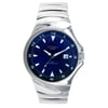 Men's Stainless Steel Watch, Blue Dial