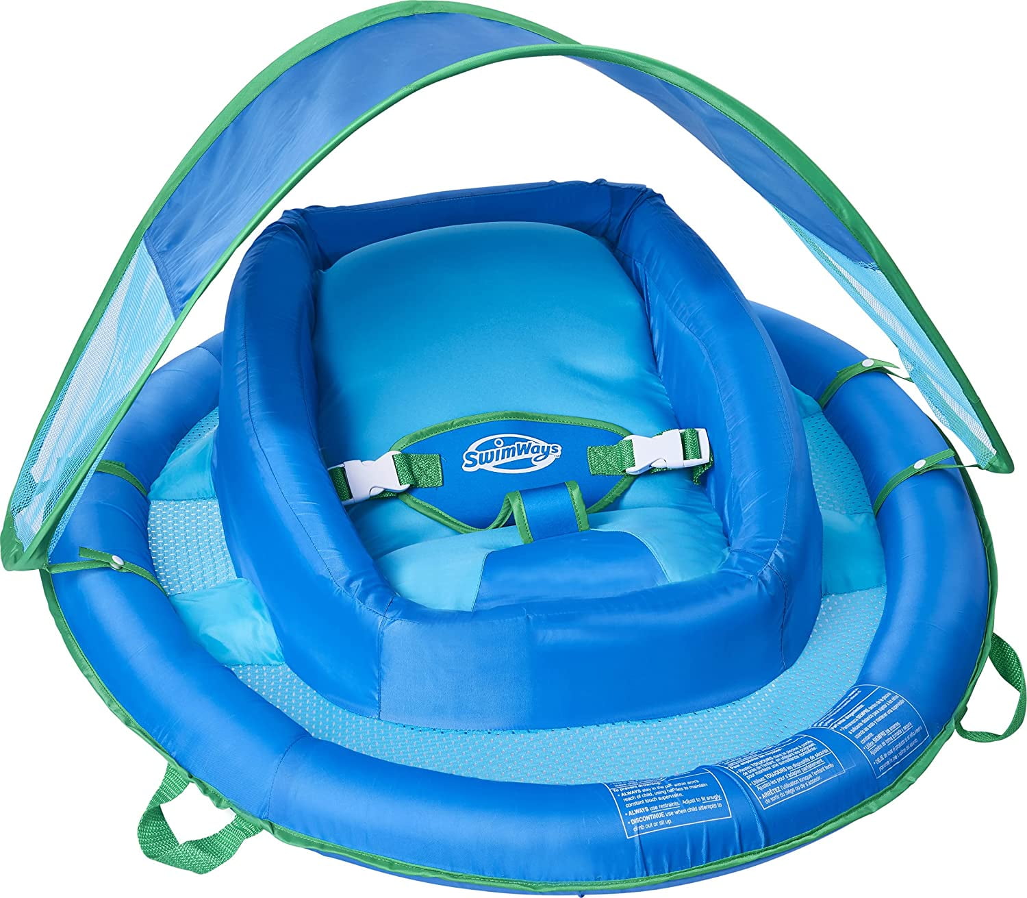 SwimWays Baby Sun Canopy Baby Boat  Ages 9-24M  Various Colors Pink or Blue 