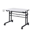 thumbnail image 6 of Techni Office Solutions 40" White and Black Durable Rectangular Writing Desk, 6 of 9