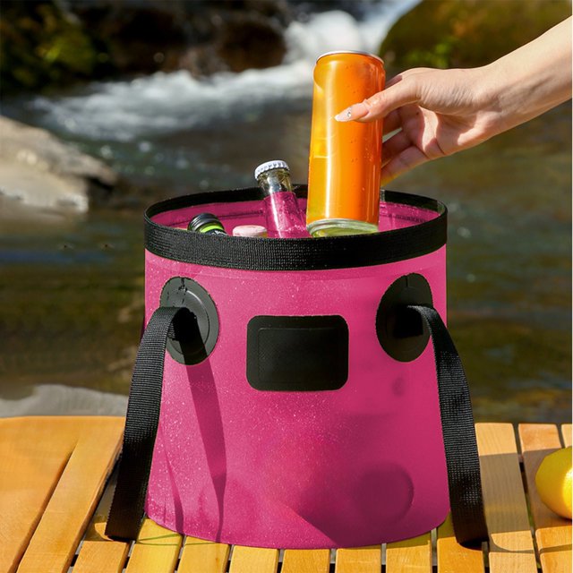 Large Capacity Outdoor Folding Fishing Buckets Carrying Buckets Camping Buckets Washbasin Car Buckets Soaking Buckets Storage Buckets