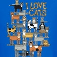 thumbnail image 3 of CafePress - I LOVE CATS Kids T Shirt - Dark T-Shirt Kids XS-XL, 3 of 4
