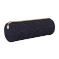 thumbnail image 1 of Kdxio Beautiful Roses Print Leather Pencil Case for School Office Travel Use Zipper Closure Cylindrical Storage Pouch for Stationery or Makeup, 1 of 6