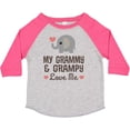 thumbnail image 3 of Inktastic My Grammy and Grampy Love Me Boys or Girls Toddler T-Shirt, 3 of 5