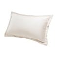 thumbnail image 2 of MICHAEL AMINI 15x24" Contemporary Velvet Accent Pillow in Cloud White Set of 2, 2 of 4