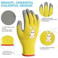 thumbnail image 3 of YSTDHL Kids Gardening Gloves, 3-Pack Gardening and DIY Gloves, Non-Slip Breathable Comfortable Safety Kids Gardening Gloves for 8-11 Years Old Rubber Palm, Waterproof and Dustproof, 3 of 8