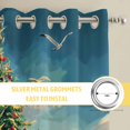 thumbnail image 5 of Coastal Christmas Window Curtains Panels with Silver Grommet, Christmas Tree Beach Nautical Kitchen Cafe Curtain Draperies Window Treatment Set for Living Room/Bedroom/Laundry Room/Bathroom, 84x84, 5 of 9