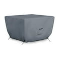 thumbnail image 1 of Covers&All Housse de Foyer Extérieur Carrée, 12 Oz Imperméable, Résistante aux UV et aux Intempéries pour Patio Jardin Arrière-Cour Extérieur, avec Cordons (30 Pouces L x 30 Pouces L x 12 Pouces H, Gris), 1 of 6