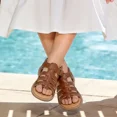 thumbnail image 6 of HsdsBebe Toddler Girl Shoes Skin Friendly Fashion, A03/Brown, 7 Toddler, 6 of 9