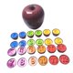thumbnail image 3 of Juguete Montessori con diseño de manzana para niños, entrenamiento de concentración, regalos profesionales. Número, 3 of 9