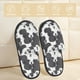 thumbnail image 2 of Fotbe Black And White Sheeps Pantuflas Peludas para Mujer con Estampado, Zapatillas de Peluche, Zapatos de Invierno para Casa, Uso Interior y Exterior-Medium, 2 of 8