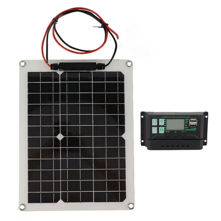 

Solar Panel Kit 300w Solar Panel Solar Charge Controller High Efficiency Solar Panel 2 USB Output For Outdoor Camping RV Boat