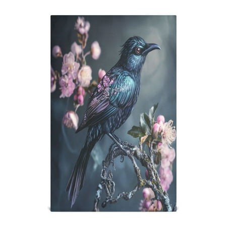 

Kitchen Towel 28x18 Inches x4，Plate Towel Decorative Towel Napkin Tea Towel Tea Towels For Kitchen Dish Cloths & Dish Towels Black Cool Bird