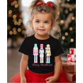 thumbnail image 3 of Pastel Nutcracker Shirt for Adult and Kids Cute Girly Christmas Tee for Christmas Season Black Shirt 18 Months, 3 of 6