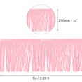 thumbnail image 2 of Uxcell 1 Yard 10 inch PU Leather Fringe Trim DIY Tassel Fringe for Sewing, Pink, 2 of 4