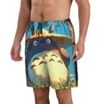thumbnail image 2 of Totoro Men's Swim Trunks Quick Dry Beach Board Shorts with Pockets Mesh Lining Bathing Suits, 2 of 7