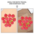 thumbnail image 3 of FENGGUIQU 18 Pcs Rouleaux Éponge en Forme de Fraise Ensemble de Bouclage Sans Chaleur pour Usage Domestique Rouge, 3 of 7