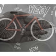 thumbnail image 5 of oneOone Viscose Chiffon Gray Fabric Bicycle Diy Clothing Quilting Fabric Print Fabric By Yard 42 Inch Wide, 5 of 6
