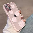 thumbnail image 6 of Oil Painting Love Glitter Lens Phone Case, Small Fresh Design, Comes with Glitter Lens Film, Drop Proof, for iPhone 15 14 13 12 11 Pro Max Plus Phone Case (Dark Purple,iPhone 11), 6 of 8