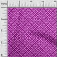 thumbnail image 2 of oneOone Velvet Magenta Fabric Geometric Sewing Material Print Fabric By The Yard 58 Inch Wide, 2 of 4