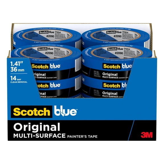 ScotchBlue 1-1/2 in. x 180 ft. #2090 Blue Masking Tape - Case of 16