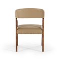 thumbnail image 3 of HomeRoots Chaise de Salle à Manger Moderne, Taupe et Noyer (Ensemble de 1), 3 of 3