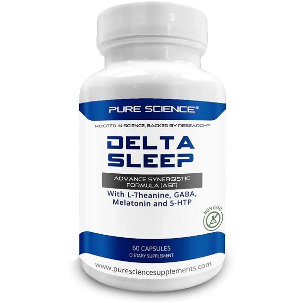 Pure Science Delta Sleep with Ltheanine, GABA & 5HTP 952mg 60