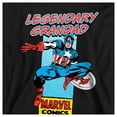 thumbnail image 3 of Marvel Comics Mens Legendary Grandad Captain America Corner Box T-Shirt, 3 of 6