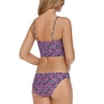 thumbnail image 2 of RAISINS Women's Pink Floral Stretch Lined Reversible Full Coverage Sunshine Gypsy Bikini Swimsuit Bottom L, 2 of 5