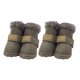 thumbnail image 3 of sweethay 4pcs zapatos para mascotas botas de nieve impermeables cuero de la PU calzado de invierno para mascotas Ropa para mascotas gris Tipo 1, 3 of 6