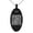 Black, variant on Stainless Steel Letter Q Initial Floral Box Monogram Engraved Small Oval Charm Pendant Necklace