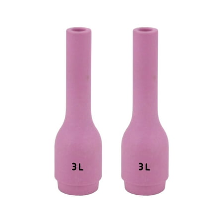 

Long Alumina Nozzle Cups for TIG Welding Torches Series 9/20/25 with Standard Set-Up and 17/18/26 with Stubby Set-Up - Model: 796F70 - #3 (3/16 ) - (2 PACK)