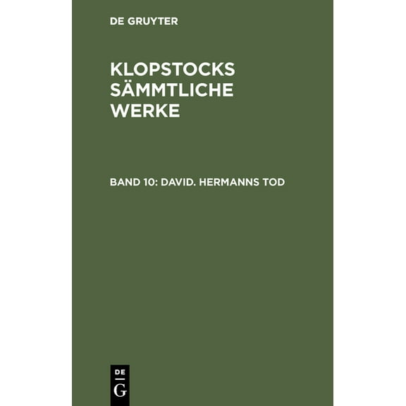 David. Hermanns Tod, (Hardcover)