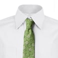 thumbnail image 2 of Botanical Necktie, Tender Anthurium Flowers, Dress Tie, 3.7", Pale Green Green, by Ambesonne, 2 of 3