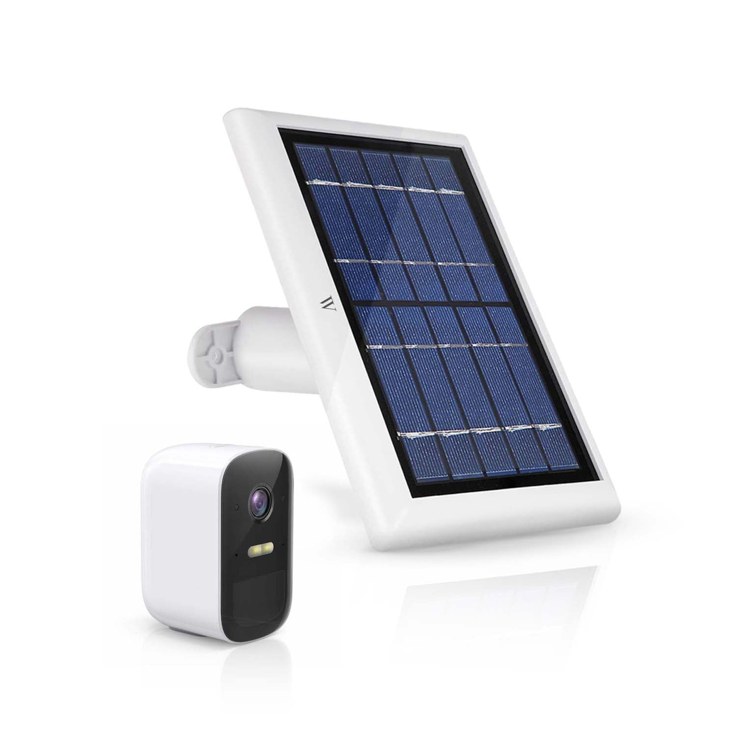Eufy White Arlo Holicfun 2-in-1 Security Camera and Solar Panel Wall Mount for Blink Reolink Cameras and Solar Panels Ring 