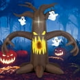 thumbnail image 1 of Costway 7.8 Ft Halloween Inflatables Scary Dead Tree Halloween Decoration with Ghost, 1 of 10