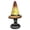 Yellow, variant on HAHUT 11.81" Handcrafted Stained Glass Witch Hat Lamp, USB Rechargeable LED Glowing Lantern for Bedroom Bookshelf Desk Decor Gift (Yellow)