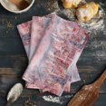 thumbnail image 6 of Pink Christmas Kitchen Towels Set of 4, Water Absorbent Dish Towel, Pink Town Xmas Tree Snowflake Decorative Hand Towels - Quick Drying Cloth for Cooking Baking, 18x28 Inch, 6 of 8