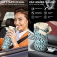 thumbnail image 5 of Leopard Print 30oz Handheld Travel Tumbler with Handle – Double Wall Stainless Steel Insulated Cup, Flip Straw Lid, Leak-Proof & BPA-Free for Hot and Cold Drinks – Durable Coffee & Juice Mug, 5 of 6