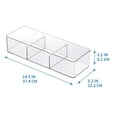 thumbnail image 4 of 3-Slot Storage Organizer Bin by Simply Tidy - Clear Plastic Craft & Office Supply Organizer for Small Items – Compatible with Lexington Carts - 1 Pack, 4 of 6