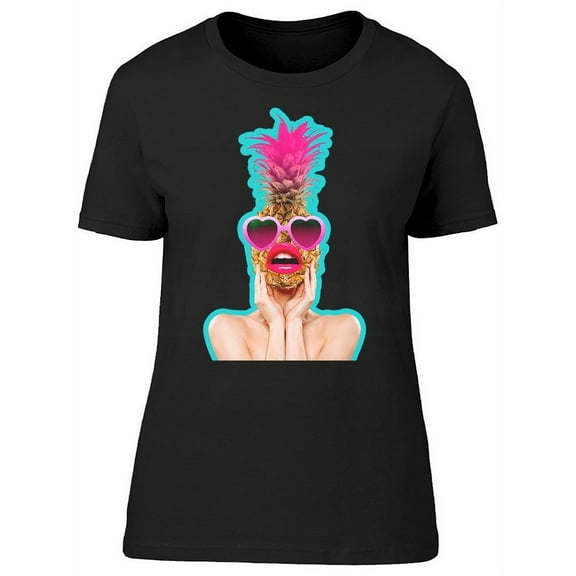 Girl Holding A Pineapple T-Shirt Women -Image by Shutterstock, Female XX-Large