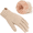 Apricot, variant on Womens Winter Gloves with Touch Screen Fingers Thermal Chenille Warm Lining Knit Gloves for Women Cold Weather Gifts,Pink