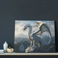 thumbnail image 3 of Kdxio Mountain White Dragon Pattern Canvas Wall Art for Living Room Wall Decor for Bedroom Bathroom Modern Framed Canvas Art Prints Ready to Hang,Horizontal, 3 of 6