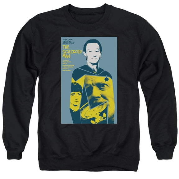 Star Trek Tng Season 2 Episode 6 Adult Crewneck Sweatshirt Black