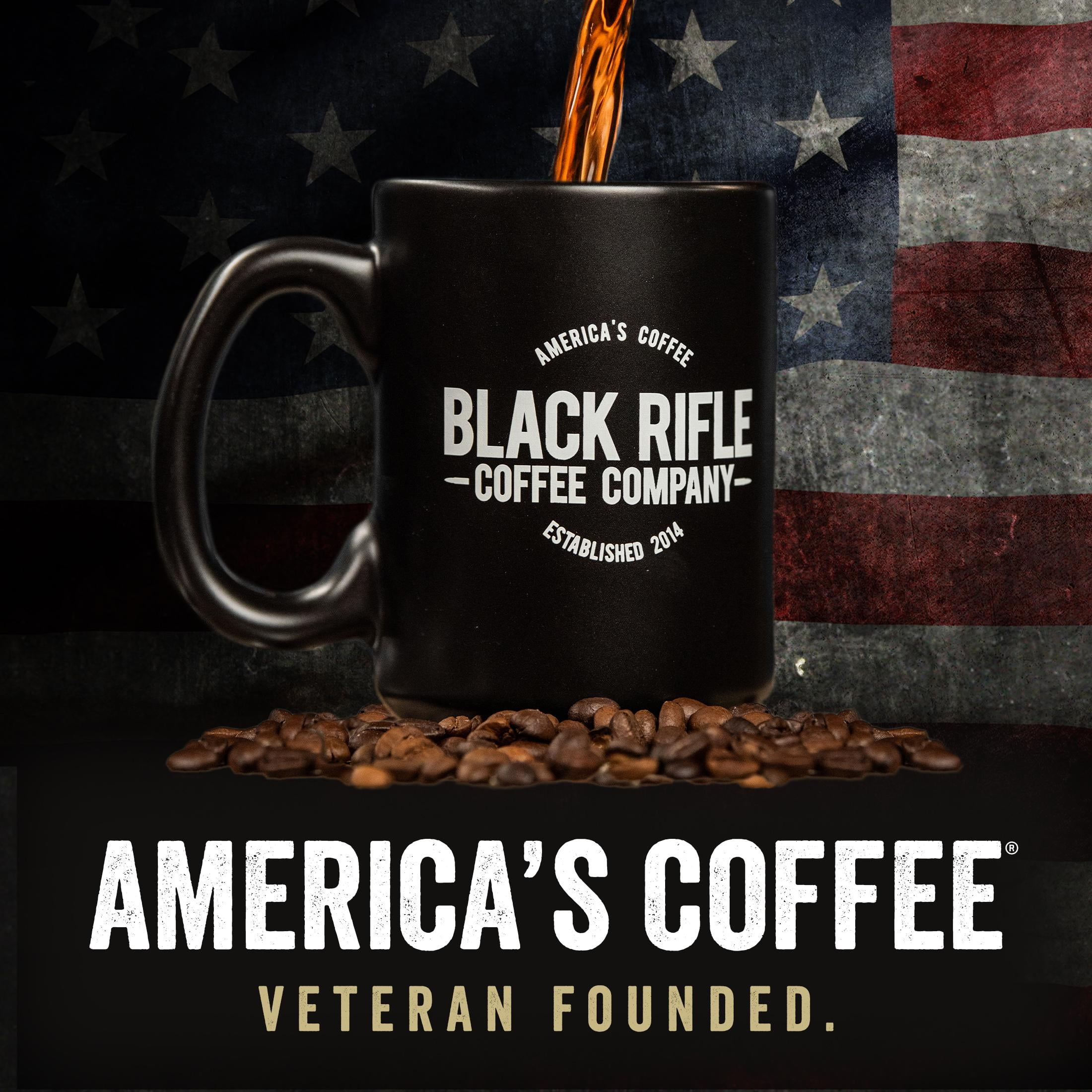 (4 pack) Black Rifle Coffee Company Spirit of '76 Keurig K-Cup Pods, Medium Roast, 22 Ct