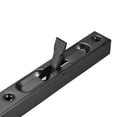 thumbnail image 6 of Flush Bolt, 12-inch Stainless Steel Security Door Guard Lever Action Latch Slide Lock Black, 6 of 6